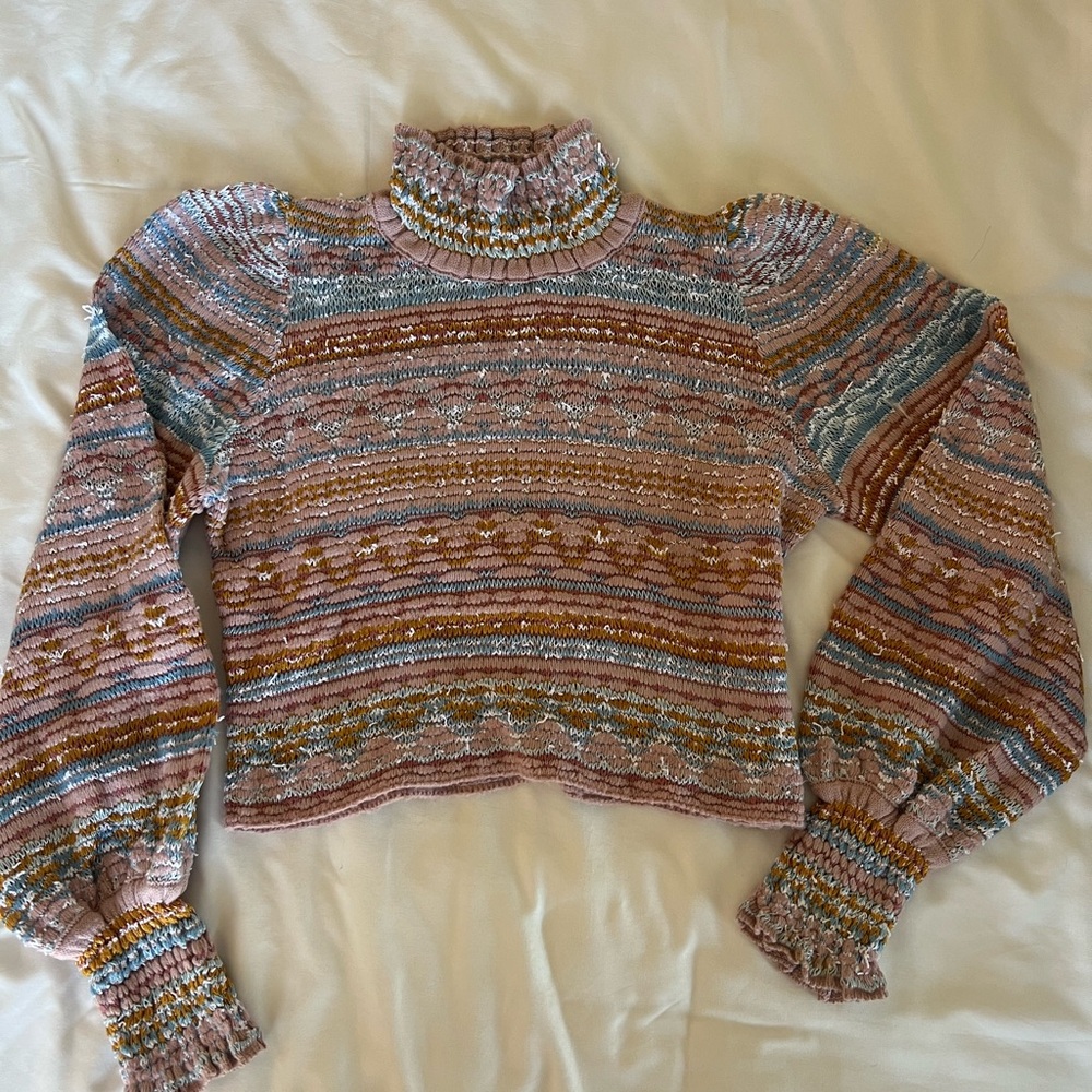 Anthropologie Multicolor Striped Sweater